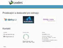 Tablet Screenshot of 4leaders.cz